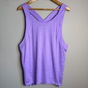 FP Movement Women's Athletic Performance Muscle Tank Top Purple XL Gym Fitness